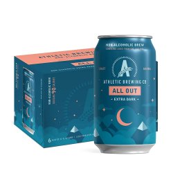 Athletic Brewing Co. — All Out, Non-Alcoholic Extra Dark, 6-pack of 12 oz cans - Minus Moonshine