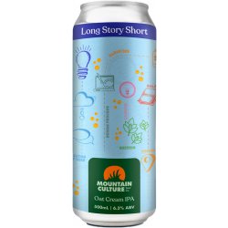 Mountain Culture Long Story Short (Motueka, Nelson Sauvin) IPA   - Quality Drops Craft Beer