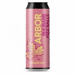 Arbor Ales- Rhubarb Fizzballs Sour 5% ABV 568ml Can - Martins Off Licence