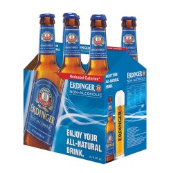 Erdinger — Weissbrau, Non-Alcoholic Beer, 6-Pack - Minus Moonshine