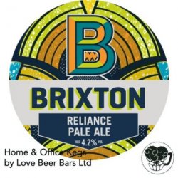 Brixton Brewery Reliance Pale Ale Brixton Brewery Reliance Pale Ale
