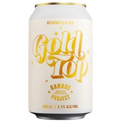 Garage Project Gold Top Belgian Pale Ale 330mL - The Hamilton Beer & Wine Co