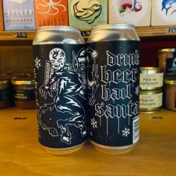 Black Iris Drink Beer Hail Santa - Kraft Werks