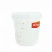 Brewferm white bucket 30 l with lid and volume graduation Brewferm white bucket 30 l with lid and volume graduation