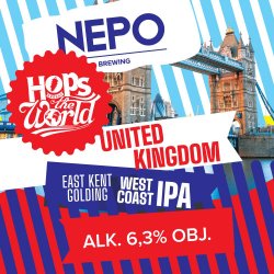 Nepomucen Hops Around the World: United Kingdom 500ml - Funky Fluid