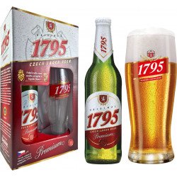 KIT Cerv. 1795 Premium Pils - 1 gfa 500 ml + 1 copo 500 - Confraria  Paulistânia