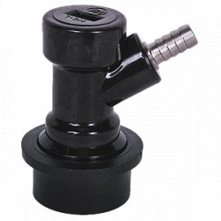 Conector ball lock negro barb 14 - linea liquido - TicoBirra