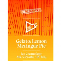 Funky Fluid Gelato: Lemon Meringue Pie - Funky Fluid x Neon Raptor