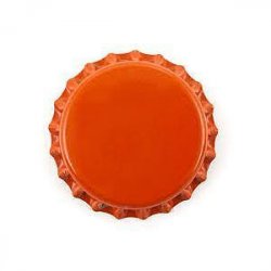 Bolsa chapas cerveza color naranja (200gr) - aprox 100u - TicoBirra