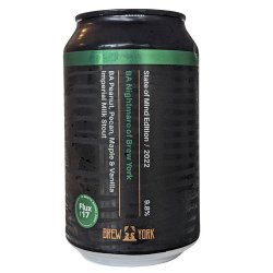 Brew York BA Nightmare Of Brew York Peanut, Pecan, Maple & Vanilla Imperial Milk Stout 330ml (9.8%) - Indiebeer