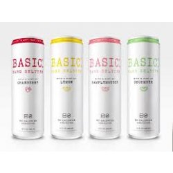 Basic Seltzer Variety Pack 12oz cans-12 pack - Beverages2u