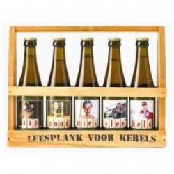 Bier Leesplankje voor Kerels 5x25cl - Drankuwel