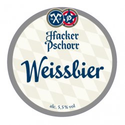 Hacker-Pschorr Weissbier
 									White, Wit & Wheat
 									1x30L									-									5.5% - Cave Direct