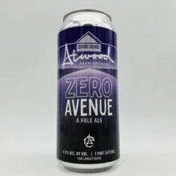 Atwood Zero Avenue Pale Ale Can - Bottleworks