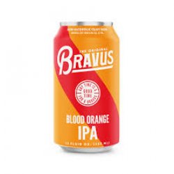 Bravus Non Alcoholic Blood Orange IPA 24 pack12 oz cans - Beverages2u