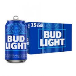 Bud Light Lager 15 pack12 oz cans - Beverages2u