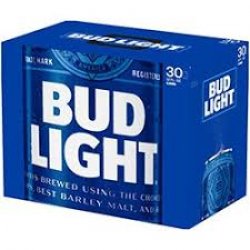 Bud Light Lager 30 pack12 oz cans - Beverages2u