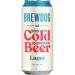Brewdog, Cold Beer Glutenfree Lager 3,4% 44cl 