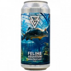 Azvex  Feline Aquarium - Rebel Beer Cans