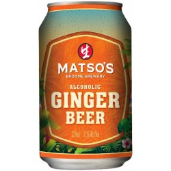 Matso's Broome Brewery Ginger Beer Cans 330ml - BoozeBud