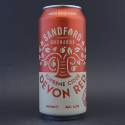 Sandford Orchards - Devon Red - 4.5% (440ml) - Ghost Whale