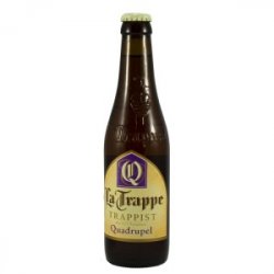 La Trappe trappist  Amber  Quadruppel  33 cl   Fles - Thysshop