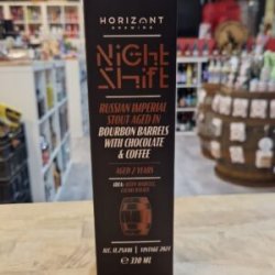 Horizont  Night Shift Vintage 2024  Russian Imperial Stout Aged In Bourbon Barrels With Chocolate & Coffee - Het Biermeisje