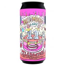 Amundsen Brewery 11th Birthday Cake - Raspberry, Passionfruit, Citrus Mousse Cake W/ Whipped Marshmallow Cream Pastry Sour