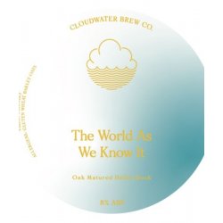 The World As We Know It  Cloudwater - Craft Beer Dealer