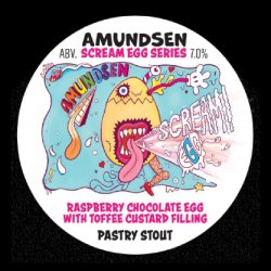 Amundsen Brewery Scream Egg Raspberry Choc With Toffee Custard Amundsen Brewery Scream Egg Raspberry Choc With Toffee Custard