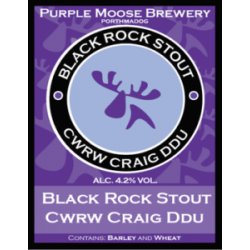 Purple Moose Brewery  Black Rock Stout (50cl) - Chester Beer & Wine