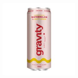 Gravity Seltzer Co. Watermelon & Salty Lemon
