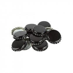 Crown Caps For Beer Bottles - Black - 40 Pack - Brewbitz Homebrew Shop