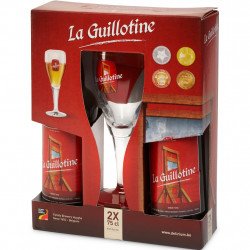 Estuche La Guillotine 2*75Cl + 1 Vaso - Cervezasonline.com