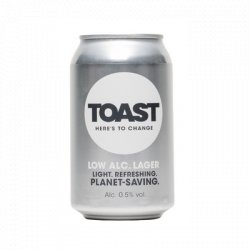 Toast Low Alcohol Lager 0.5% ABV - The Drinks Edit