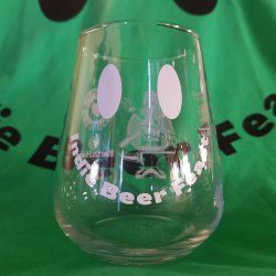 Indie Beer Feast 2024 Smiley Stemless Glass - Hop Hideout