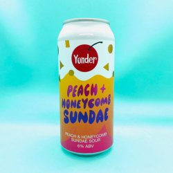 Yonder Brewing & Blending. Peach + Honeycomb Sundae [Dessert Sour] - Alpha Bottle Shop & Tap