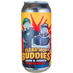 Behemoth Brewing Clear Hop Buddies - Jason and Andrew West Coast IPA 440mL ABV 6.4%  New Zealand Craft Beer - Hopshop