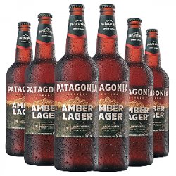 Kit  Patagônia Amber Lager 740ml - 6 unidades - Comercial Del Rey