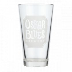 Oskar Blues – Oskar Blues Frosted Logo Pint Glass - Rebel Beer Cans