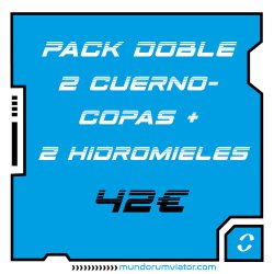 Pack de 2 Cuernocopa + 2 hidromieles - Mundorum Viator