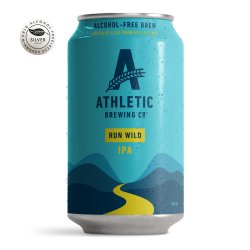 Athletic Brewing Run Wild - Non Alcoholic IPA - Dry Drinker