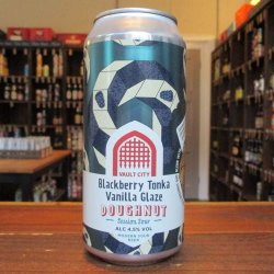 Vault City Brewing Blackberry Tonka Vanilla Glaze Doughnut Vault City Brewing Blackberry Tonka Vanilla Glaze Doughnut