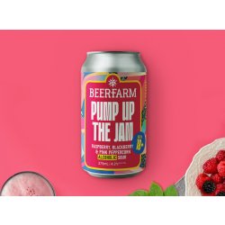 Beerfarm Pump up the Jam Sour Ale with Raspberry, Blackberry & Pink Peppercorn - Thirsty