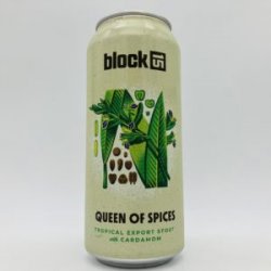 Block 15 Queen of Spices Cardamom Stout Can - Bottleworks