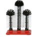 Cepillo para vasos, cepillo para vidrio - 3 pcs, GR-2 - 2 x 18 + 1 x 24 cm 