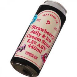 Play Brew  Strawberry & Jelly Ice Cream Sour (Cans) (44cl) - Chester Beer & Wine