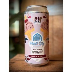 Vault City Brewing Red Berry Waffle Cone Shortcake Triple Scoop