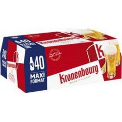 BiÃre blonde Kronenbourg 4.2%vol. 25cl (pack de 40) - Selfdrinks