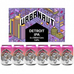 Urbanaut. Detroit IPA - 6 x 330ml Cans - Urbanaut Brewing